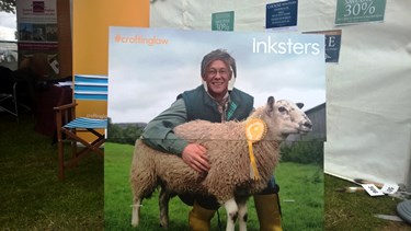 Royal Highland Show 2015 - Inksters - Crofting Law - Richard Frew and Inky the Sheep